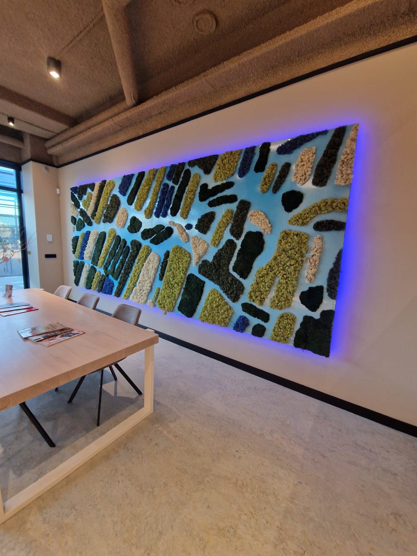 Kunstwerk mos en epoxy per m2