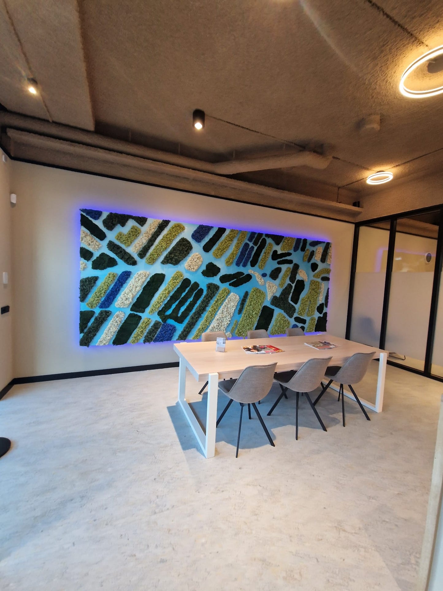 Kunstwerk mos en epoxy per m2