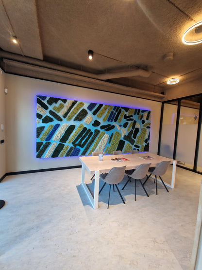 Kunstwerk mos en epoxy per m2